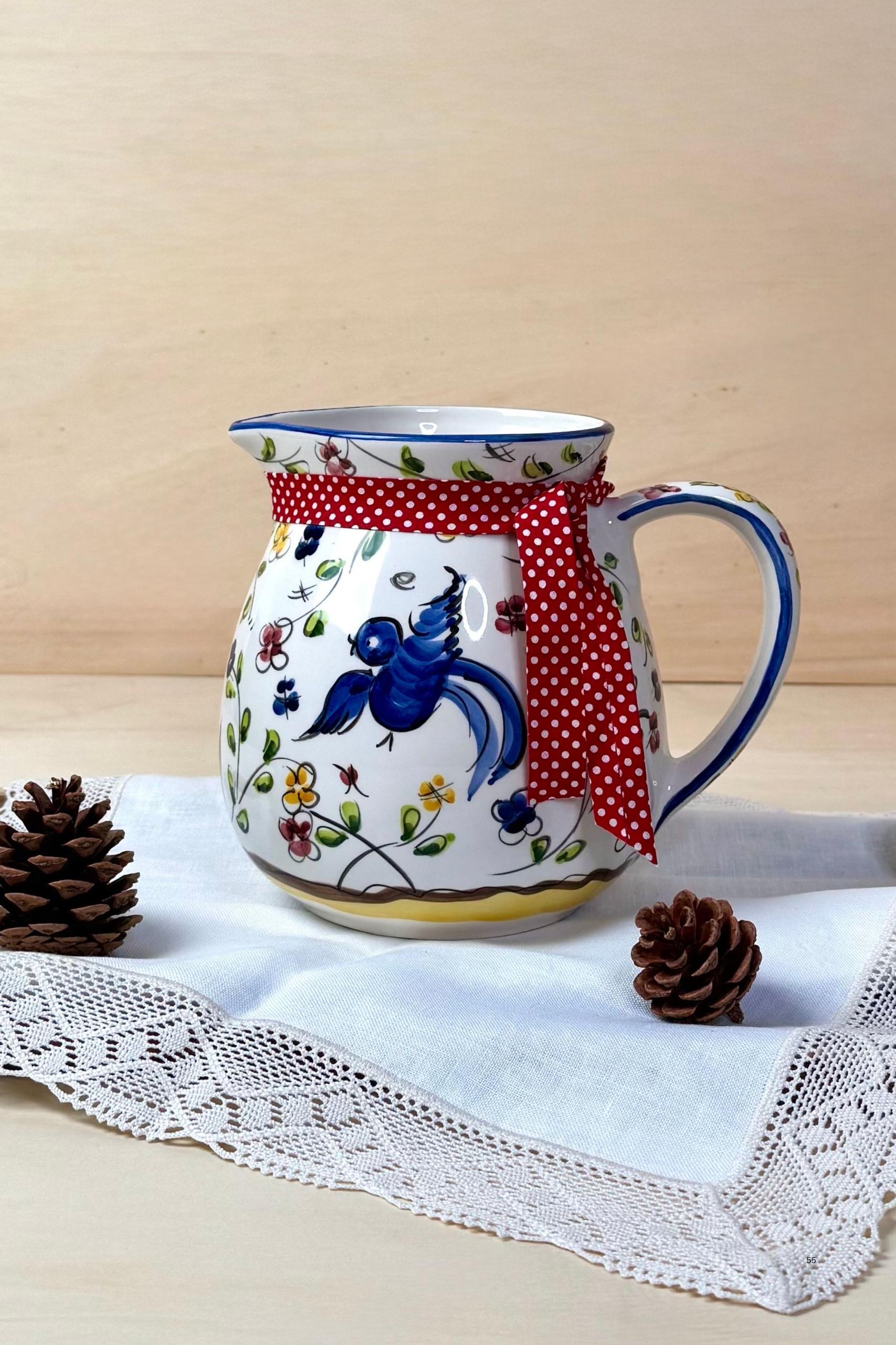 Viana jug handpainted cermaic Viana Jug 1.6L - Image 1