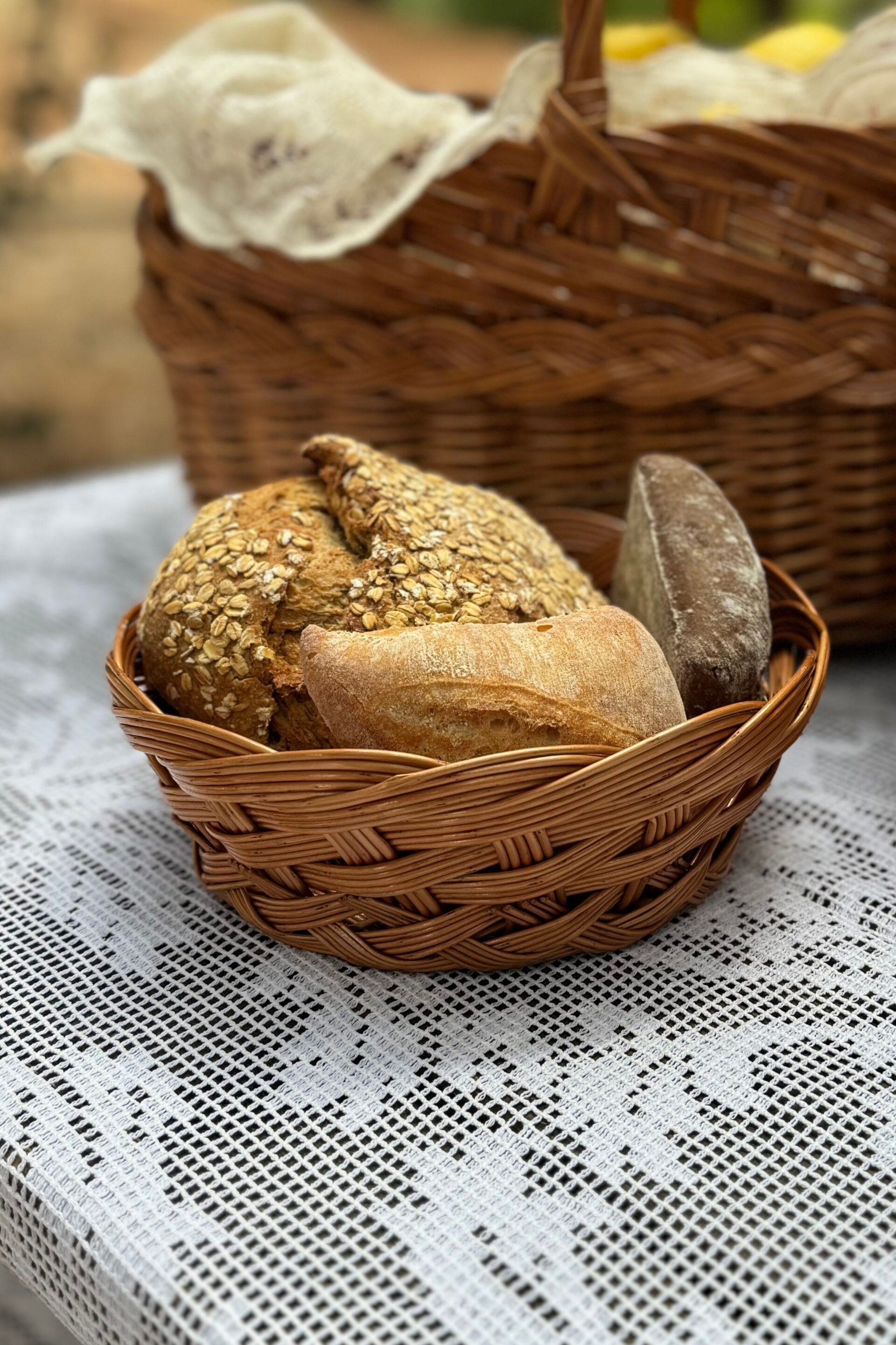 Brisa Wicker Bread Basket - Image 1