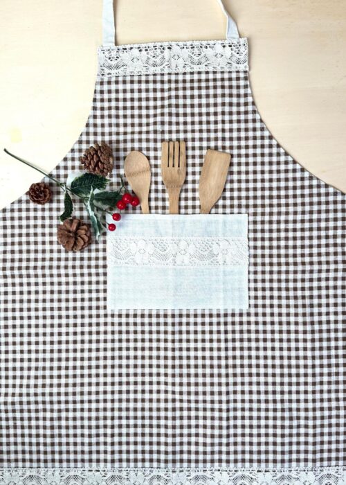 Brown Vichy Apron