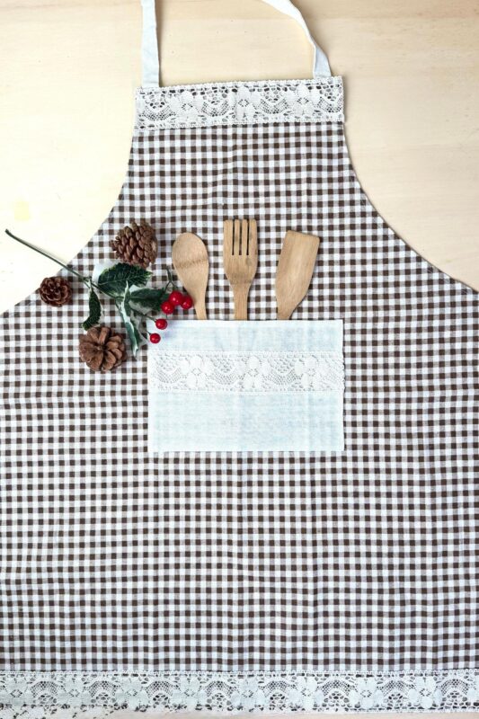 Brown Vichy Apron