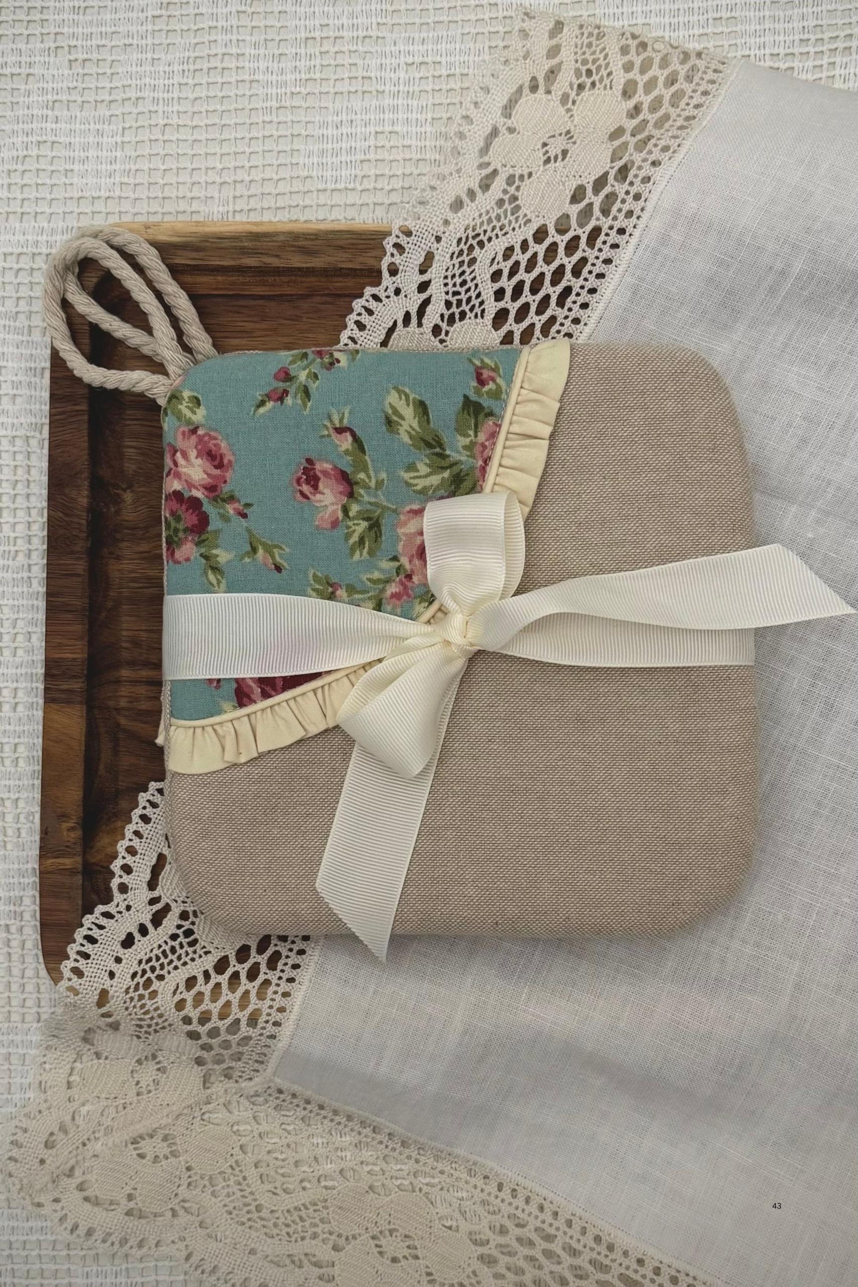 beige-rosa-cotton-pot-holder-set-of-2 Rosa Oven Mitt - Set of 2